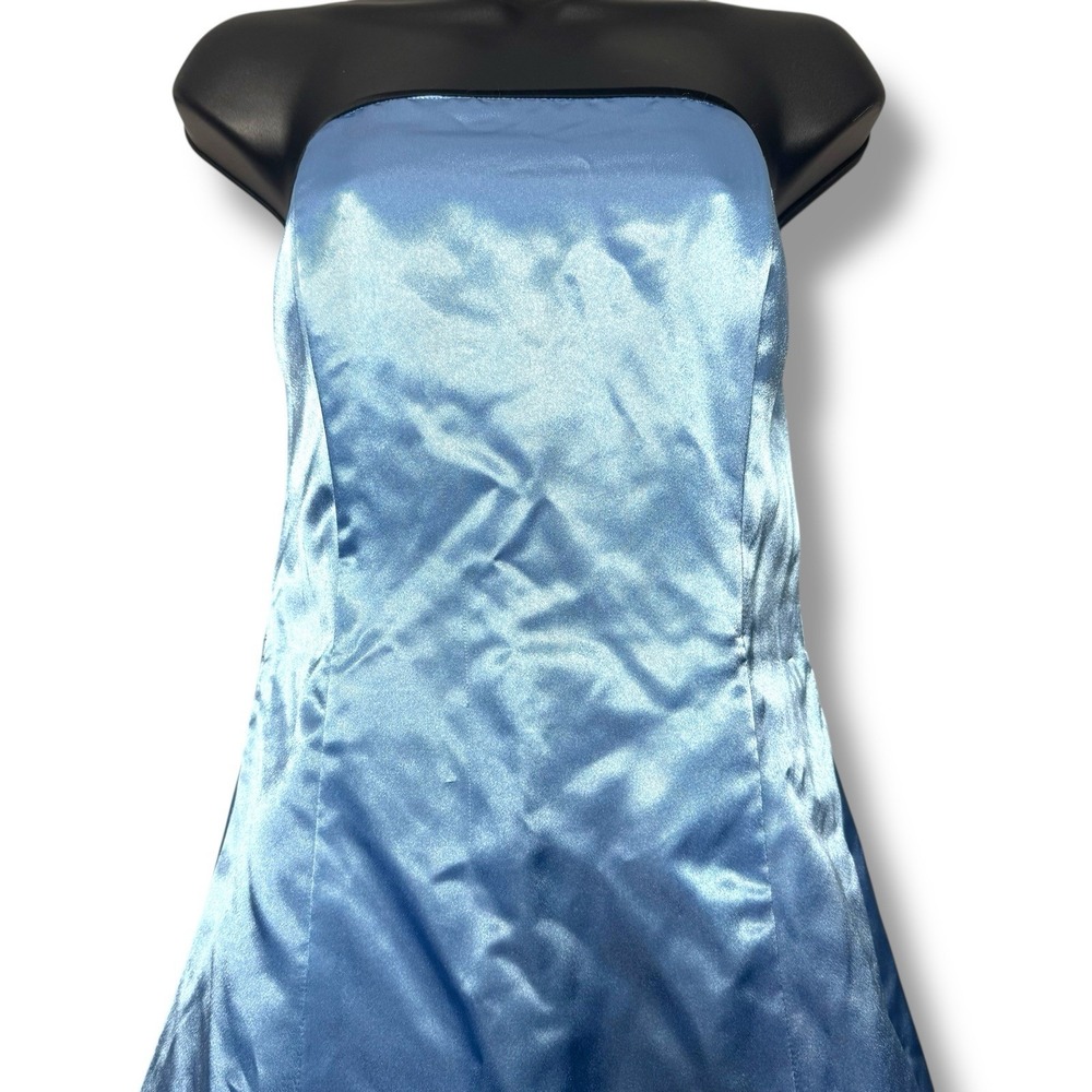 Jessica McClintock Gunne Sax Prom Dress Strapless Gown Babydoll Corset Y2k Sz 9 - Picture 2 of 12